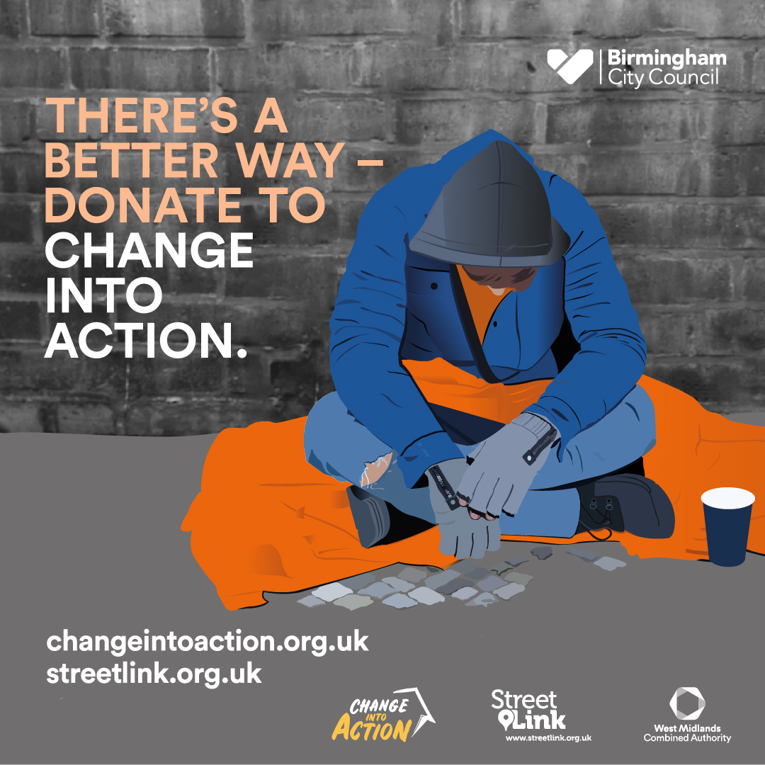 Image asking people to donate to Change into Action