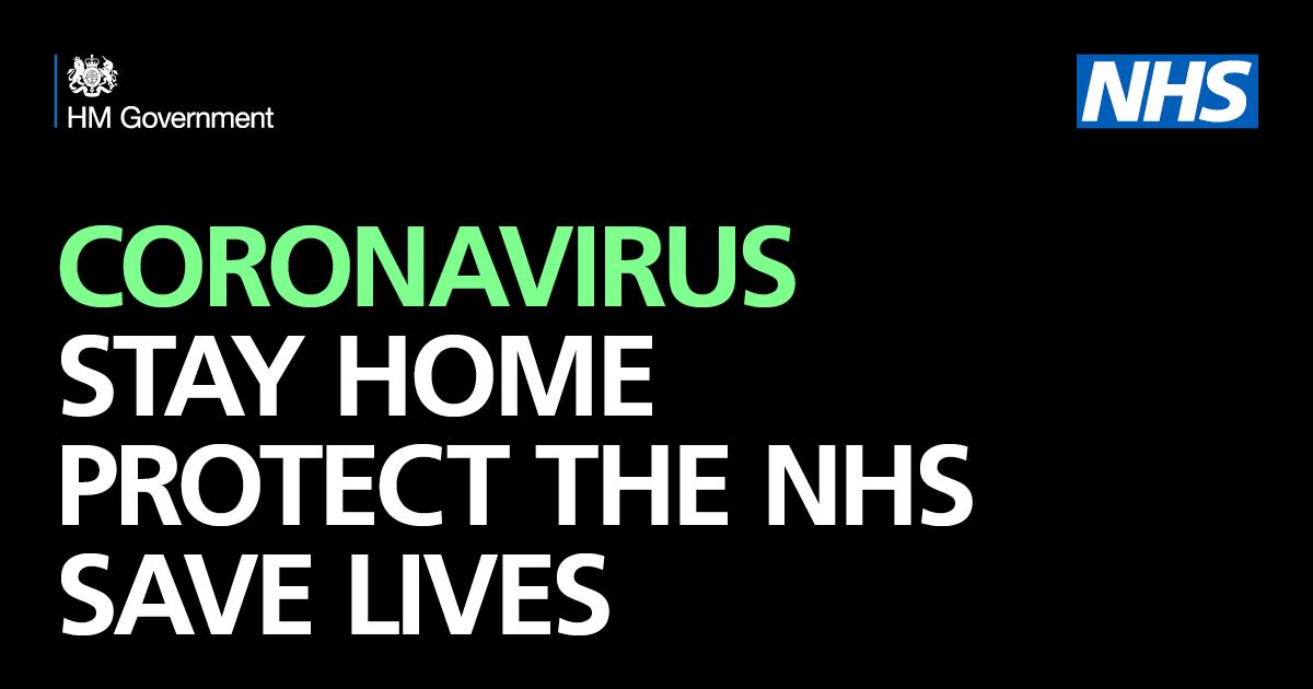 Stay home. Protect the NHS. Save lives.