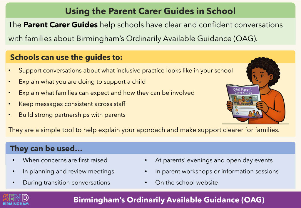 How to use parent carers guides