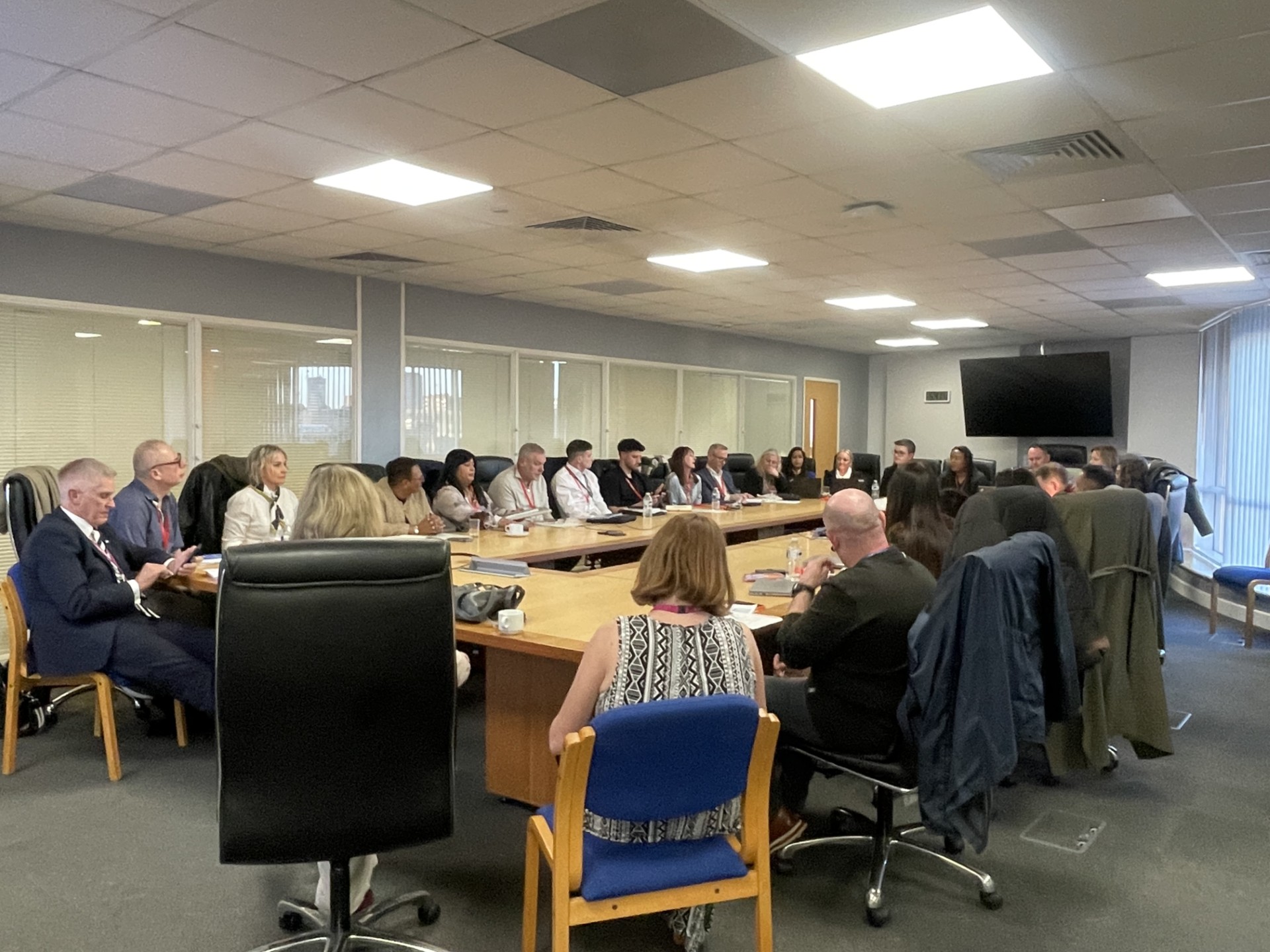 Cllr Sharon Thompson chairing the inaugural meeting of the Employment & Skills Board (BESB) at South & City College