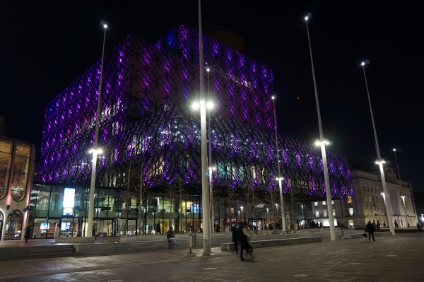  Library of Birmingham purple