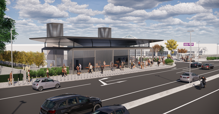 Proposed Perry Barr rail station and bus interchange