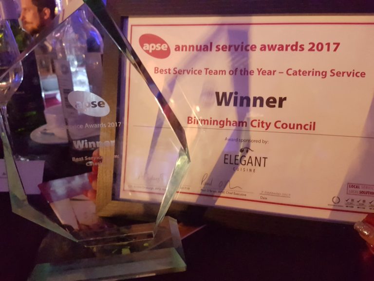 Cityserve Wins Best Catering Service Award at APSE 2017