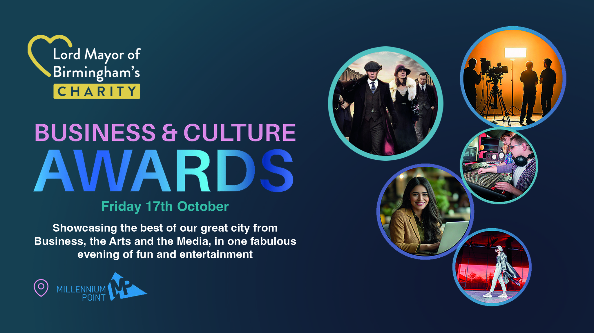 The Lord Mayor of Birmingham's Charity Business and Culture Awards banner
