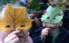Autumn leaf masks